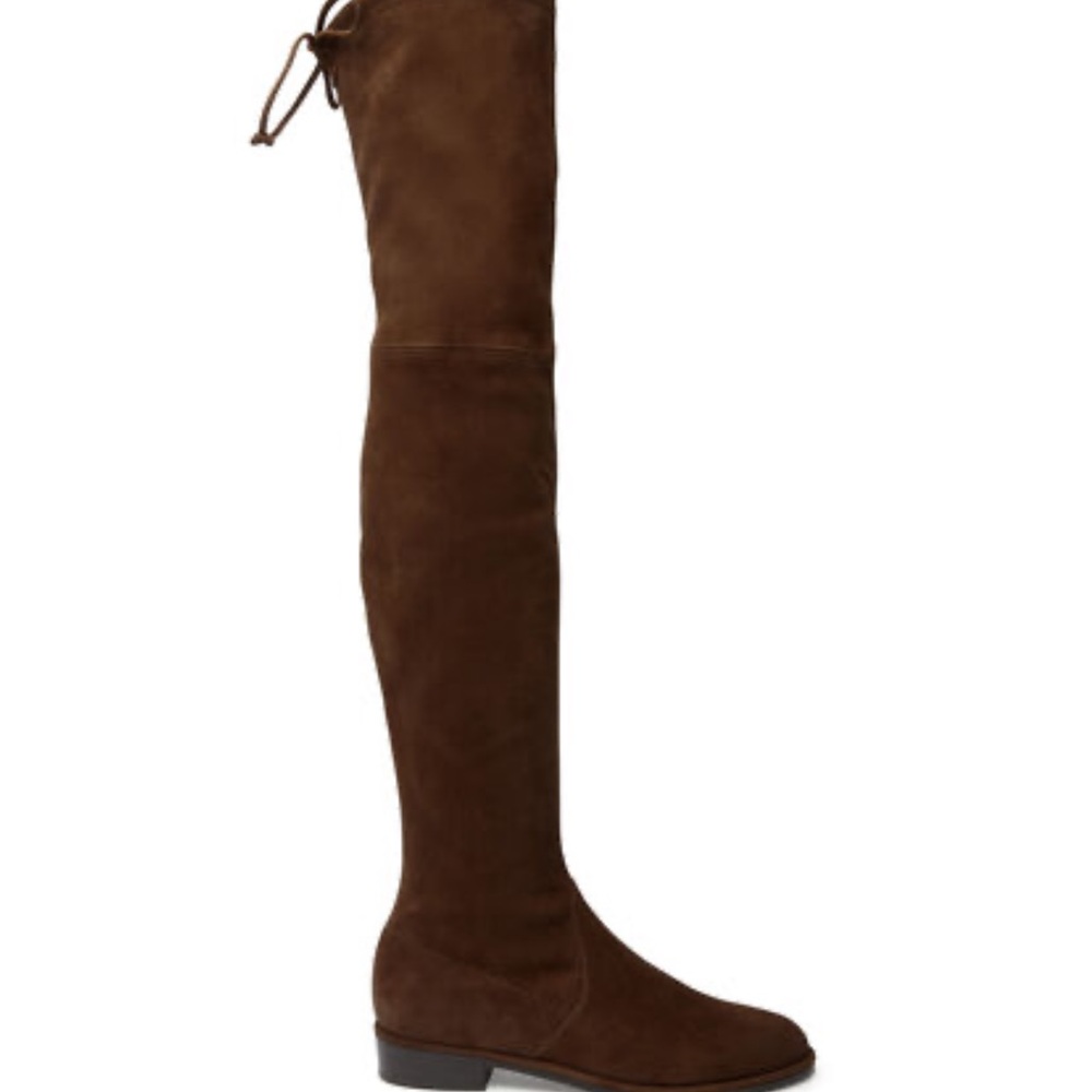 Stuart Weitzman lowland boots in walnut suede - Picture 2 of 13